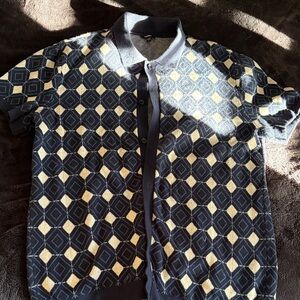 Express, Patterned, Men’s Medium, Button Up Sweater, Polo Shirt